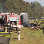 Ugašen požar teretnih vozila kod odmorišta Ježevo na autocesti A3